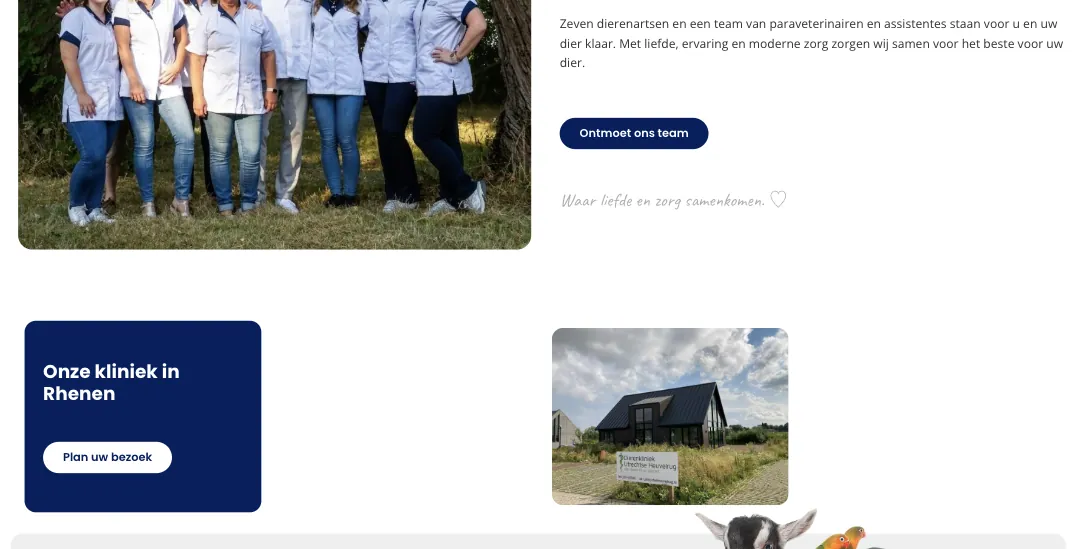 The team and the clinic in Rhenen